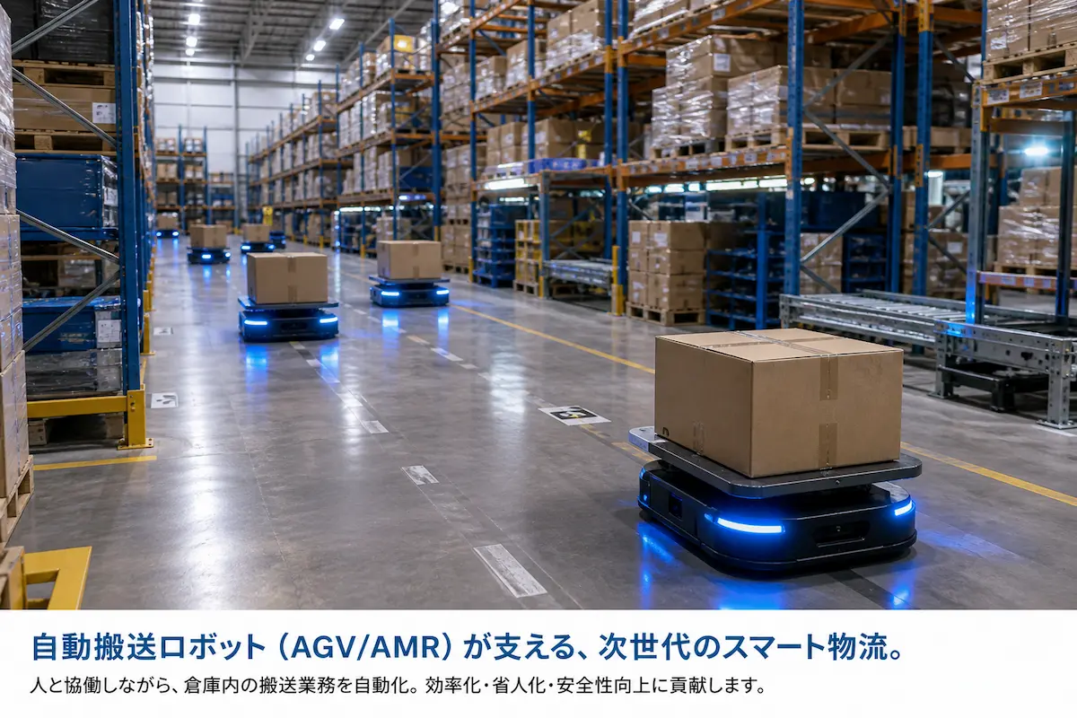 【技術コラム①】AGV・AMR入門|市場動向と導入の基本